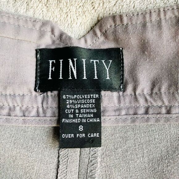 Finity Long Grey Dress Culotte Shorts - Picture 3 of 15